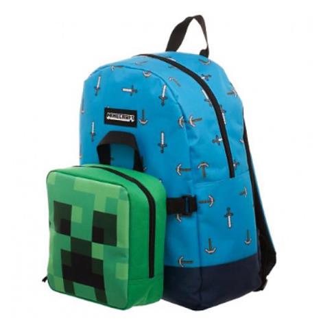 Minecraft Sword Axe Backpack With Detachable Lunch Box £29.99
